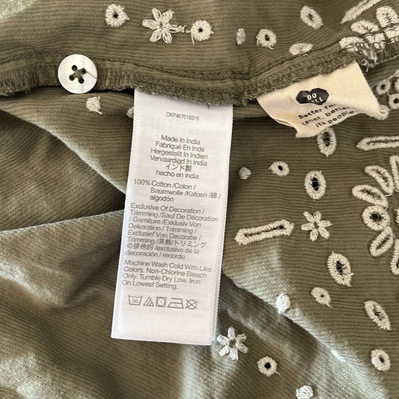 Madewell Embroidered Corduroy Square-Neck Mini Dress - Picture 10 of 10